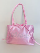 Pink Diva Bedazzled Satin Shoulder Bag